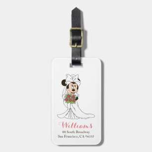 Mickey & Minnie Wedding   Getting Married Luggage Tag