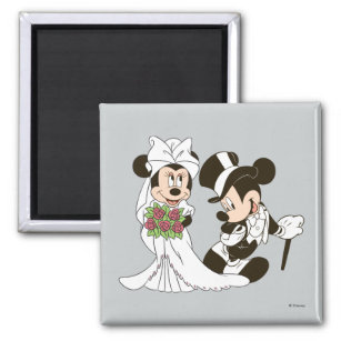 Mickey & Minnie Wedding   Getting Married Magnet