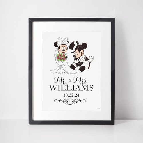 Mickey  Minnie Wedding  Getting Married Poster