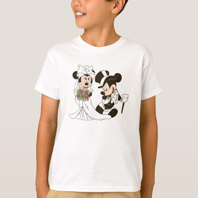 Mickey & Minnie Wedding | Getting Married T-Shirt (Front)