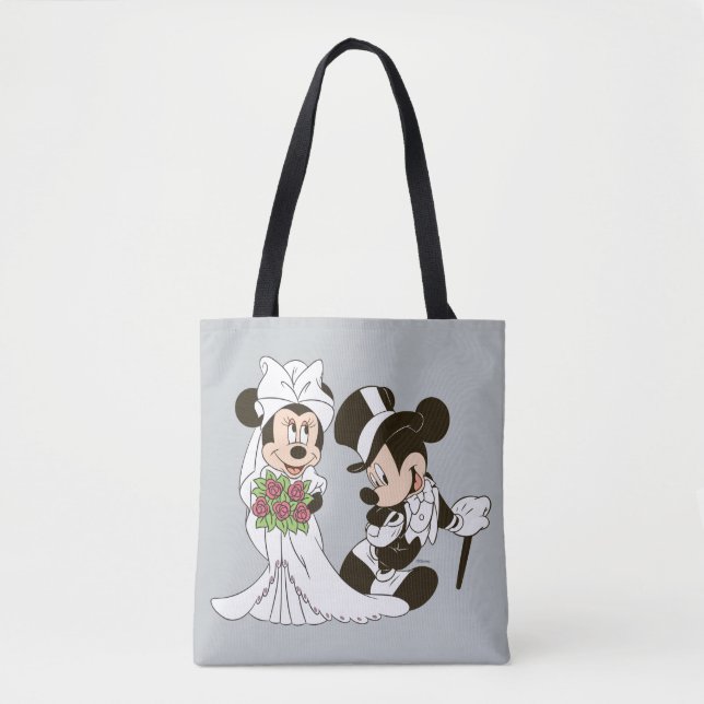 Mickey & Minnie Wedding | Getting Married Tote Bag (Front)