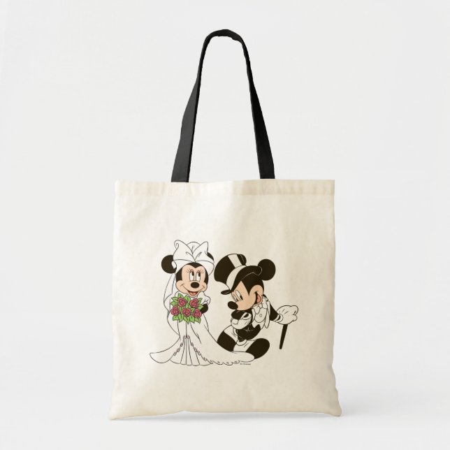 Mickey & Minnie Wedding | Getting Married Tote Bag (Front)