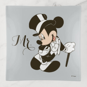 Mickey & Minnie Wedding Getting Married Trinket Tray