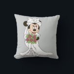 Mickey & Minnie Wedding | Getting Throw Pillow<br><div class="desc">Mickey & Minnie Wedding | Getting</div>