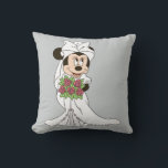 Mickey & Minnie Wedding | Getting Throw Pillow<br><div class="desc">Mickey & Minnie Wedding | Getting</div>