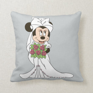 Mickey & Minnie Wedding   Getting Throw Pillow