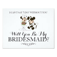 Mickey & Minnie Wedding | Married Bridesmaid Card