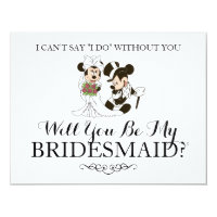 Mickey & Minnie Wedding | Married Bridesmaid Invitation