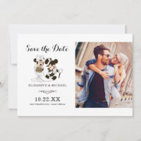 Mickey & Minnie Wedding | Married Save the Date