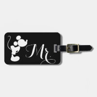 Mickey & Minnie Wedding | Mr. Silhouette Luggage Tag