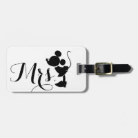 Mickey & Minnie Wedding | Mrs. Silhouette Luggage Tag