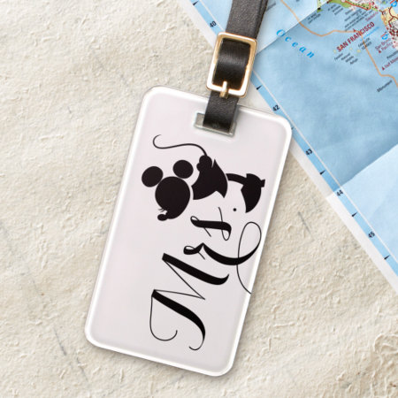 Mickey & Minnie Wedding | Mrs. Silhouette Luggage Tag