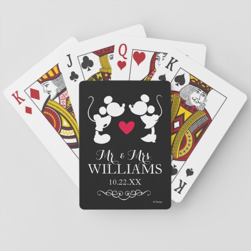 Mickey  Minnie Wedding Playing Cards