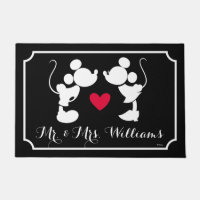 Mickey & Minnie Wedding | Silhouette Doormat