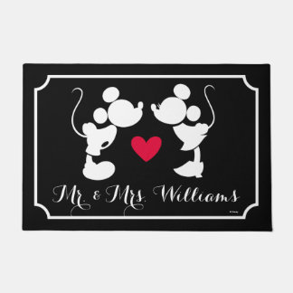 Mickey & Minnie Wedding | Silhouette Doormat