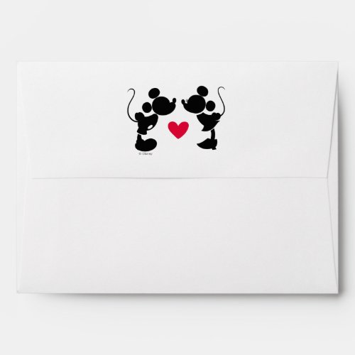 Mickey  Minnie Wedding  Silhouette Envelope