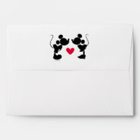 Mickey & Minnie Wedding | Silhouette Envelope