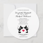 Mickey & Minnie Wedding | Silhouette Invitation