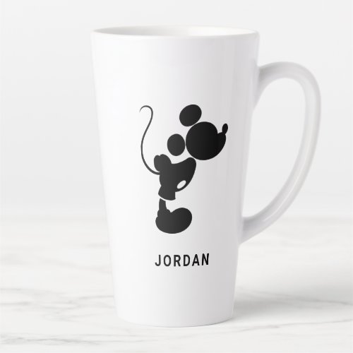 Mickey  Minnie Wedding  Silhouette Latte Mug