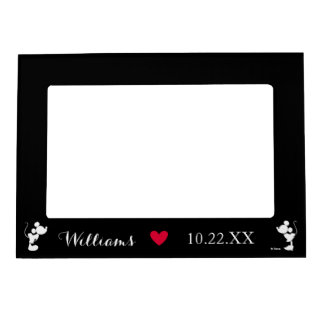 Mickey & Minnie Wedding | Silhouette Magnetic Picture Frame