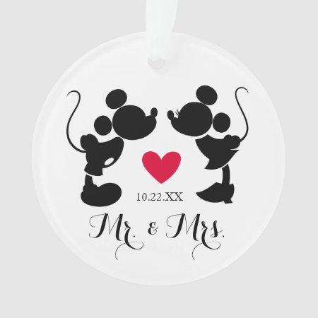 Mickey & Minnie Wedding | Silhouette Ornament