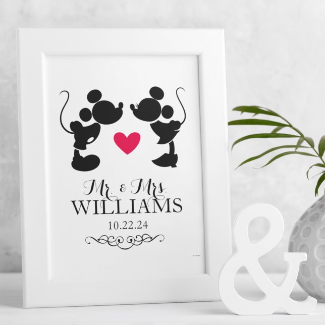 Mickey & Minnie Wedding | Silhouette Poster (Creator Uploaded)