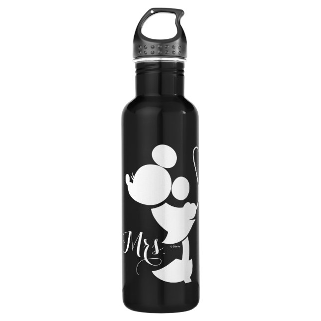 Mickey & Minnie Wedding | Silhouette Stainless Steel Water Bottle (Front)