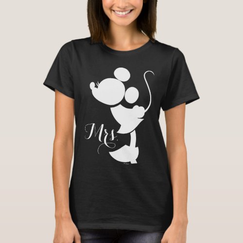 Mickey  Minnie Wedding  Silhouette T_Shirt