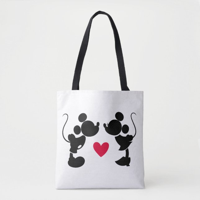 Mickey & Minnie Wedding | Silhouette Tote Bag (Front)