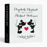 Mickey &amp; Minnie Wedding | Silhouette Wedding 3 Ring Binder