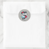 Mickey & Minnie | Winning Couple Classic Round Sticker (Bag)