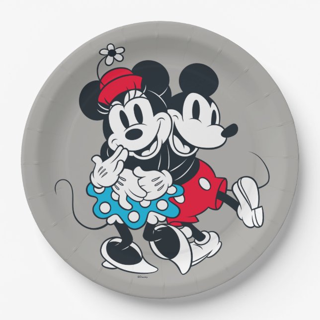 Mickey & Minnie | Winning Couple Paper Plates (Front)