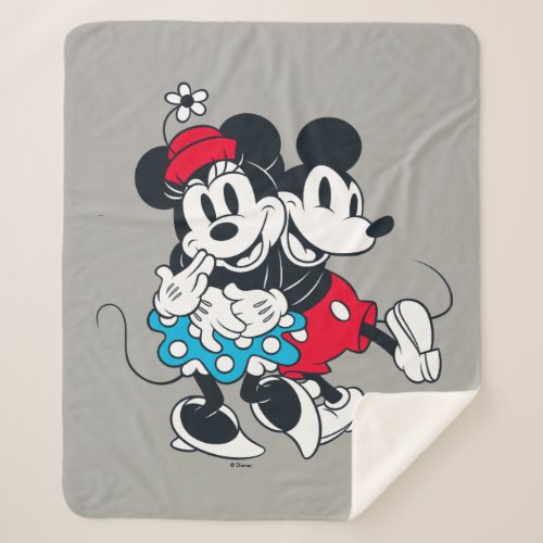 Mickey  Minnie  Winning Couple Sherpa Blanket