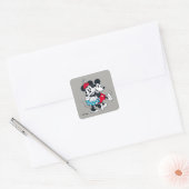 Mickey & Minnie | Winning Couple Square Sticker (Envelope)