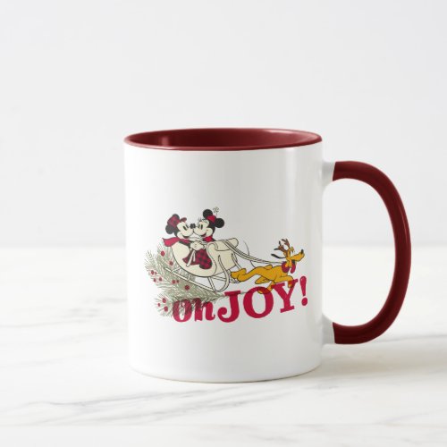 Mickey  Minnie with Pluto  Oh Joy Mug