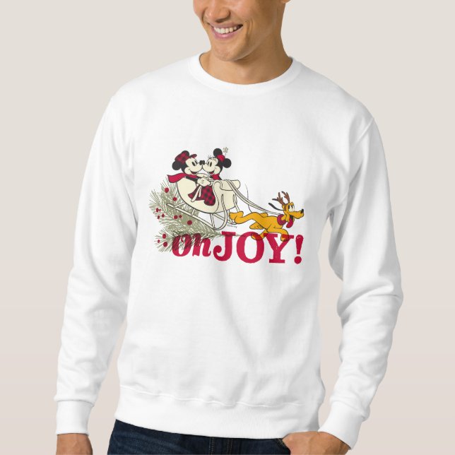 Mickey & Minnie with Pluto | Oh Joy! Sweatshirt (Front)