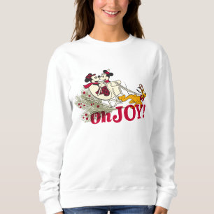Mickey & Minnie with Pluto   Oh Joy! Sweatshirt