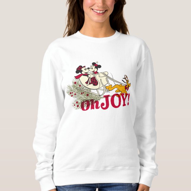 Mickey & Minnie with Pluto | Oh Joy! Sweatshirt (Front)