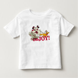 Mickey & Minnie with Pluto   Oh Joy! Toddler T-shirt