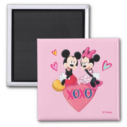 Mickey  Minnie  XOXO Valentine Magnet