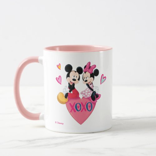 Mickey  Minnie  XOXO Valentine Mug