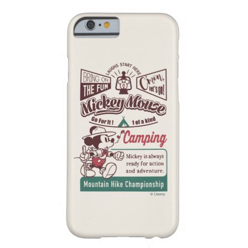 Mickey  Mountain Hike Championship Barely There iPhone 6 Case