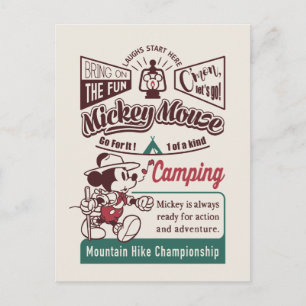 Mickey   Mountain Hike Championship Postcard