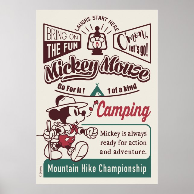 Mickey | Mountain Hike Championship Poster (Front)