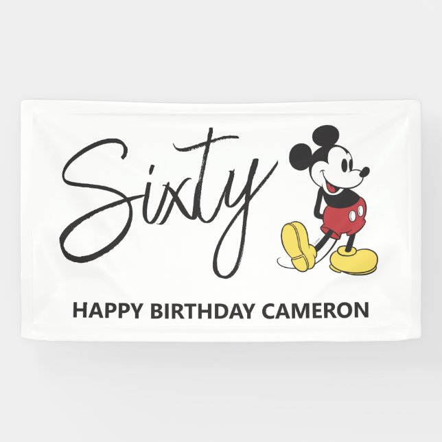 Mickey Mouse 60th Birthday Banner (Horizontal)