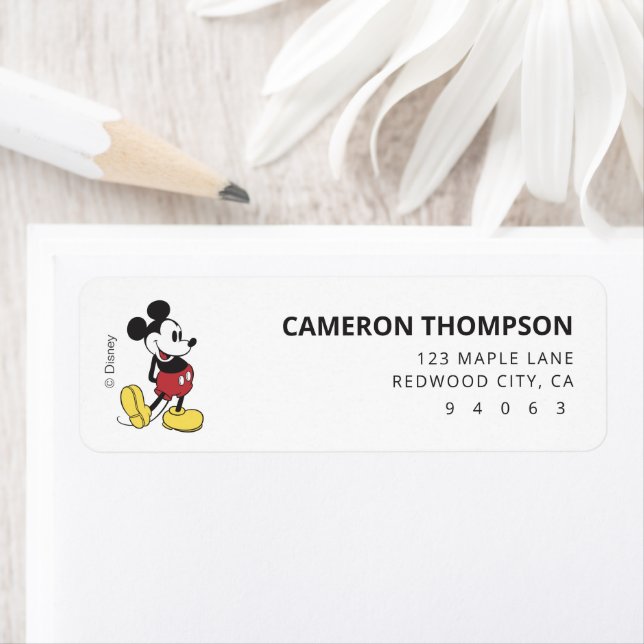 Mickey Mouse 60th Birthday Label (Insitu)