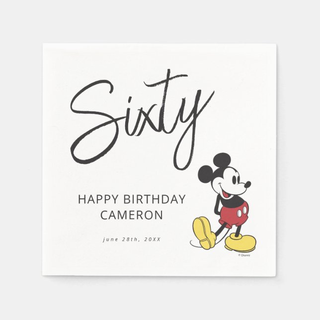 Mickey Mouse 60th Birthday Napkins (Front)
