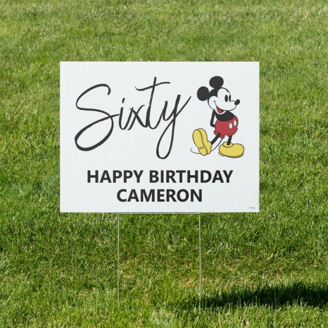 Mickey Mouse 60th Birthday Sign (Insitu)