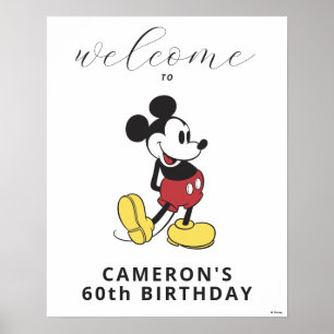 Mickey Mouse 60th Birthday Welcome Poster