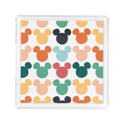 Mickey Mouse  A Colorful Repeating Logo Acrylic Tray